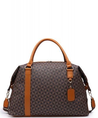 Monogram Duffle Overnight Gym Bag 51911 BROWN